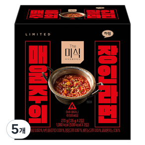 더미식 매움주의 장인라면 135g 2p, 5개