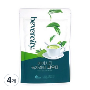 세미 녹차라떼 파우더, 500g, 4개