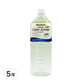 그린스위트 슈가카페시럽, 1.5L, 5개