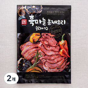 한성기업 흑마늘 훈제오리 슬라이스, 400g, 2개