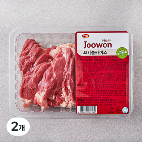 하림 주원산오리 오리 슬라이스 (냉장), 500g, 2개