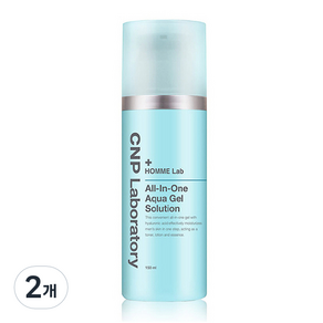 CNP차앤박 옴므 랩 올인원 아쿠아 젤 솔루션, 150ml, 2개