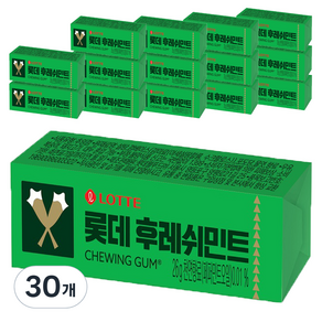 롯데제과 후레쉬 민트 껌, 26g, 30개