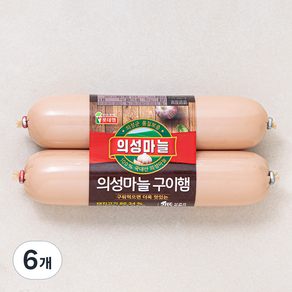 롯데햄 의성마늘 구이햄 2개입, 320g, 6개