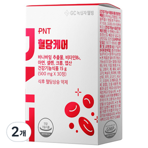 GC녹십자웰빙 PNT 혈당케어 바나바잎 추출물 15g, 30정, 2개