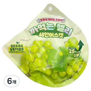간식대장 까먹는젤리 샤인머스캣, 6개, 60g