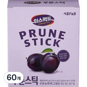 위스펙트 서울에프엔비 푸룬스틱, 12g, 60개