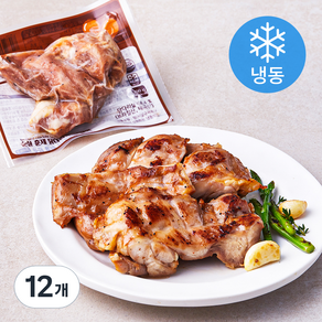 함께하닭 순살 훈제 닭다리살 그릴맛 (냉동), 100g, 12개