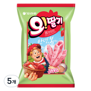 오리온 오딸기 과자 봄 한정판, 5개, 55g