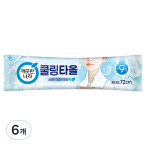 깨끗한나라 페퍼민트 쿨링타올, 29g, 6개