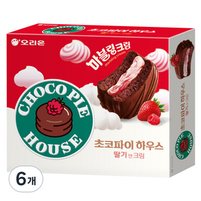 초코파이 하우스 딸기앤크림, 408g, 6개