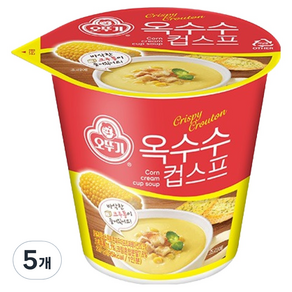 오뚜기 옥수수 컵스프, 27g, 5개