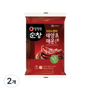 대상 청정원 순창 태양초 매운 고추장 골드, 500g, 2개