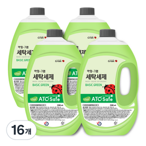 아임그램 BASIC GREEN 세탁 액상 세제 본품, 16개, 2.5L