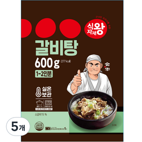 식자재왕 갈비탕, 600g, 5개