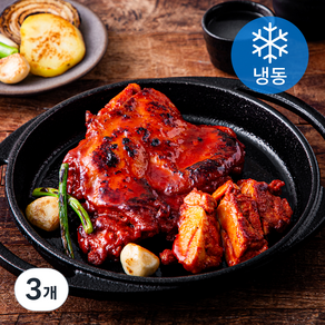 랜선식당 48시간 마늘숙성 통다리살 닭갈비 (냉동), 400g, 3개