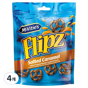 플립즈 카라멜 프레첼, 90g, 4개