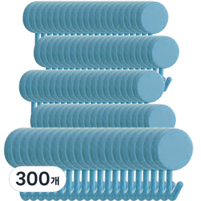 마켓플랜 비스코 벽걸이 싱글 후크, 300개, 스카이