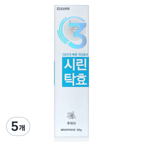 페리오 시린탁효 시린이 전문치약 후레쉬, 120g, 5개