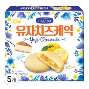 청우식품 유자치즈케익, 190g, 5개