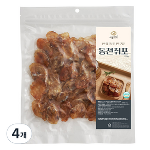 서울지앤비 두 번 구운 동전 쥐포, 220g, 4개