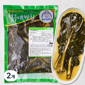 철구네 아삭 케일 장아찌, 1kg, 2개