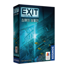 코리아보드게임즈 EXIT 방 탈출 게임 심해의 보물선, 혼합색상, 1개