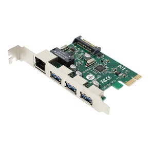 넥시 USB3.0 허브 3포트 기가비트 랜 PCI Express 카드 데스크탑용