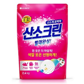 테크 산소크린 분말 표백제, 2.4kg, 1개