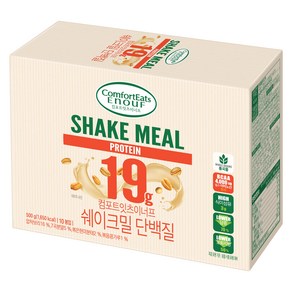 롯데웰푸드 이너프 컴포트잇츠 쉐이크밀 단백질 10p, 500g, 1개