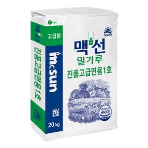 맥선 밀가루 진품 고급면용 1호, 20kg, 1개