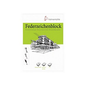 하네뮬레 펜패드 Fedezeichenblock 250g, A3, 10매