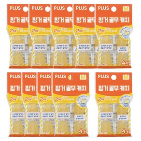 플러스 핑거 골무 캐치 M KM-302CA-KR 4p, 오렌지, 10개