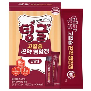 팅글 고칼슘 곤약 영양갱 단팥맛 15p