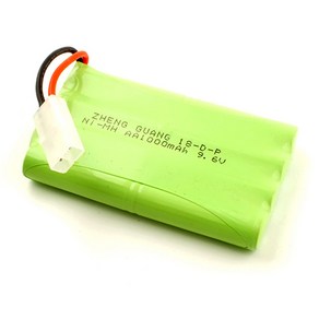 YAKO 1/8 변신 락크라울러 9.6v 니켈수소 배터리 1000mAh YAK717017, 혼합색상, 1개