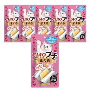 이나바 고양이 CIAO 쁘띠 사료 5p, 참치, 40g, 6개