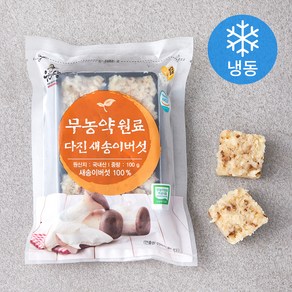 우리땅 무농약 인증 다진 새송이버섯 (냉동), 100g, 1개