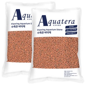 아쿠아테라 바이오샌드 1-2mm 3kg, 레드, 2개