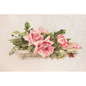 십자수패키지 Luca S Pink Roses BL22400, 혼합색상, 1세트