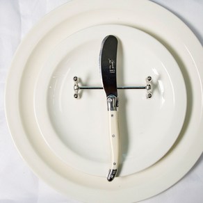 라귀올 장네론 버터 나이프 15.5cm, 아이보리, 1개