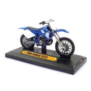 MOTORMAX 1:18 레프리카 야마하 YZ250 오토바이 모형 MTX057055BL, 블루, 1개