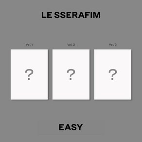 르세라핌 3rd Mini Album EASY OUTERBOX 랜덤발송 + BOOKLET 랜덤발송 + CD 랜덤발송 + PHOTOCARD 랜덤발송 + POSTCARD 랜덤발송 + STICKER 3종 + FOLDING POSTER 랜덤발송 + LYRICBOOK