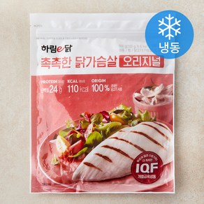 하림e닭 촉촉한 닭가슴살 오리지널 6개입 (냉동), 600g, 1개