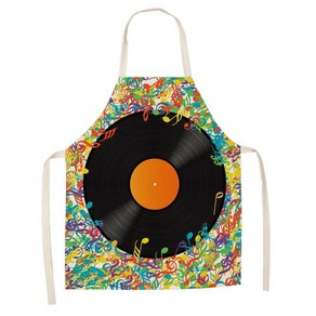 에이홉 뮤직 일러스트 앞치마 68 x 55 cm, IT 33, 1개