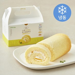프레시오늘 우리밀 리얼버터 프랑스 우유생크림 99% 리얼 레몬 수제 롤케익 (냉동), 230g, 1개