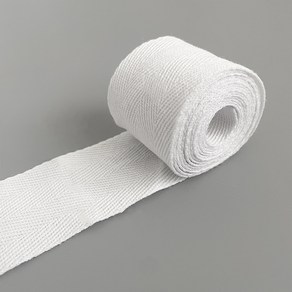 순면 웨빙끈 40mm x 900cm, 화이트, 10개
