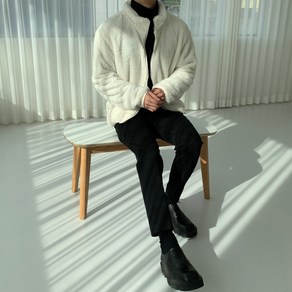 남성용 로댄티 뽀글이 후리스 집업