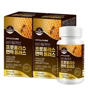 바이탈큐브 프로폴리스 면역 플러스 90g, 90정, 2개