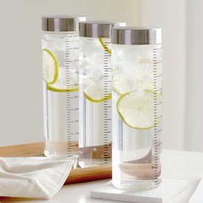 이우아여사 내열유리 눈금유리병, 3개, 500ml