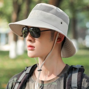 선빛정보통신 블렌 사파리 통풍 낚시 등산모자, 베이지